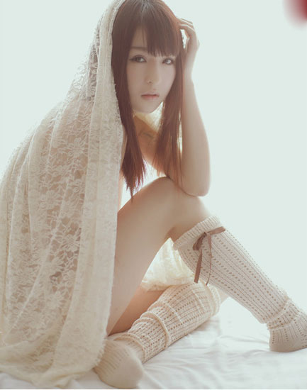 美女私房摄影 性感透明体